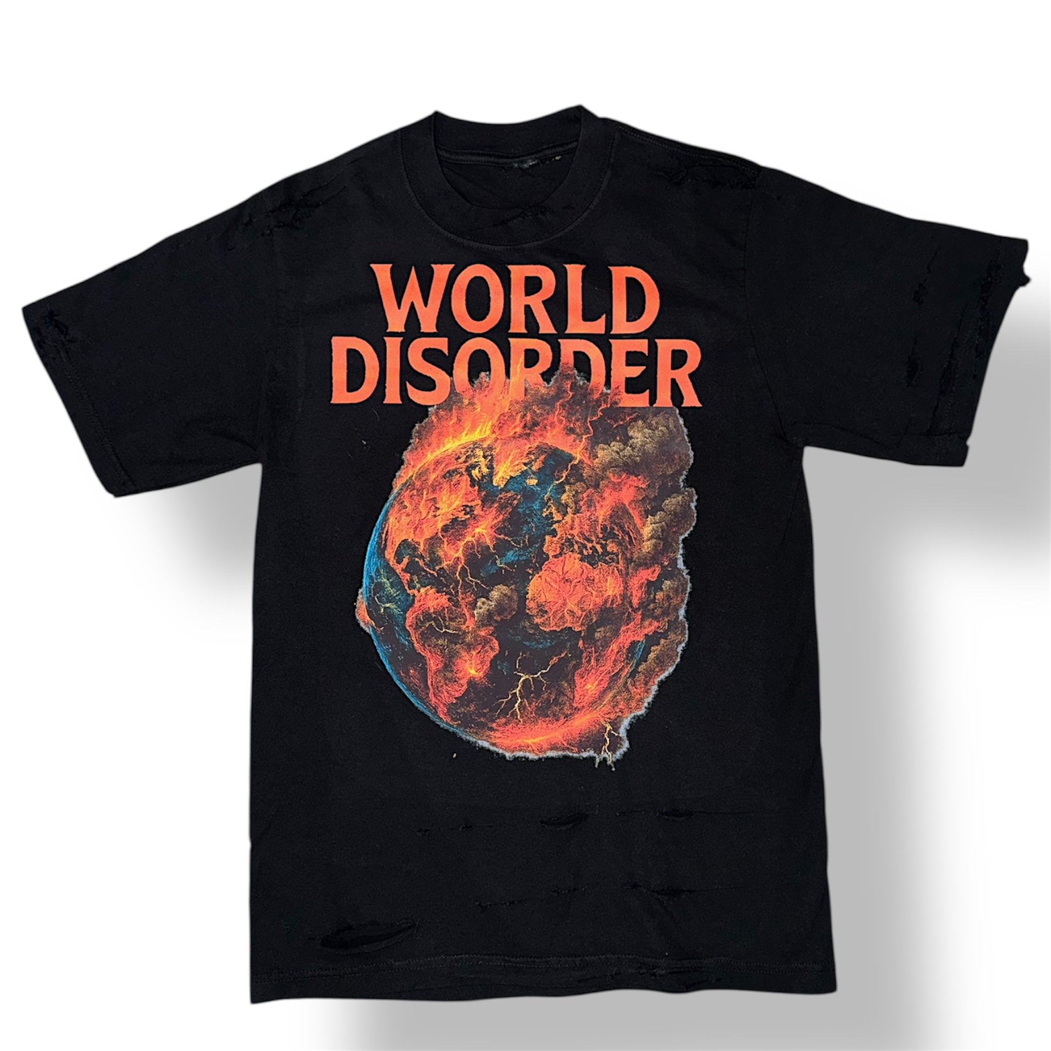 World Chaos Distressed T Shirt